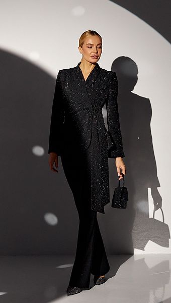 Фото zaket-prazdnicnyj-cernyj-1 товара Жакет праздничный чёрный0