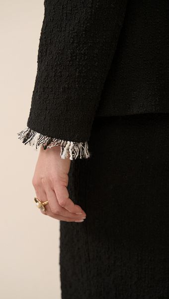 Фото zaket-tvidovyj-cernyj-06 товара Жакет твидовый черный0