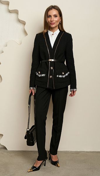 Фото zaket-tvidovyj-cernyj-1 товару Жакет твідовий чорний Фото zaket-tvidovyj-cernyj-1 товару Жакет твідовий чорний