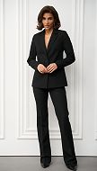 Фото zaket-zenskij-bazovyj-cernyj-2 товара Жакет женский базовый чёрный0