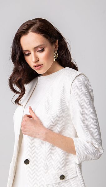 Фото zaket-zenskij-belyj-04 товару Жакет жіночий білий0