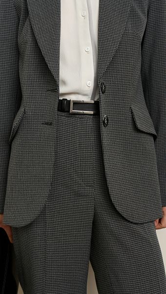 Фото zaket-zenskij-cernyj-melanz-04 товара Жакет женский черный меланж0