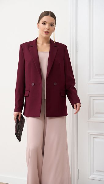 Фото zaket-zenskij-cveta-bordo-04 товару Жакет жіночий кольору бордо0