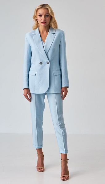 Фото zaket-zenskij-goluboj-01 товару Жакет жіночий блакитний