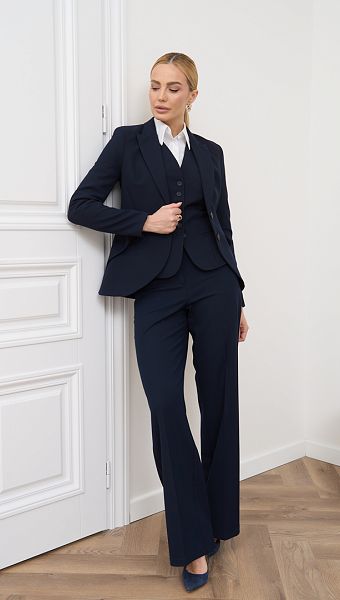 Фото zaket-zenskij-klassiceskij-sinij-7 товара Жакет женский классический синий1