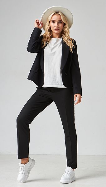 Фото zaket-zenskij-korotkij-cernyj-01 товара Жакет женский короткий чёрный0