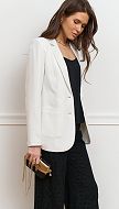 Фото zaket-zenskij-len-molocnyj-02 товара Жакет женский лен молочный0