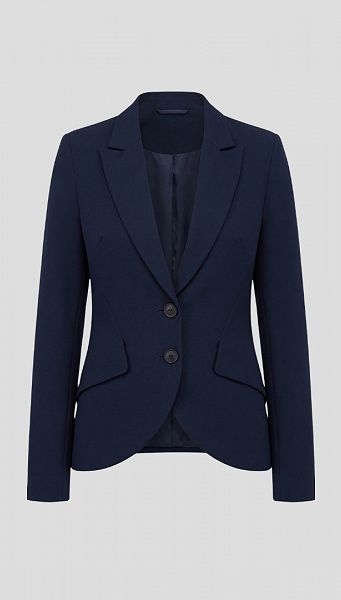 Фото zaket-zenskij-odnobortnyj-sinij-01 товара Жакет женский однобортный синий