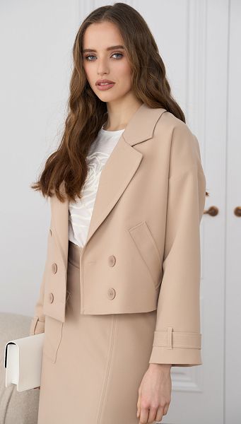 Фото zaket-zenskij-pramoj-bezevyj-01 товару Жакет жіночий прямий бежевий Фото zaket-zenskij-pramoj-bezevyj-01 товару Жакет жіночий прямий бежевий