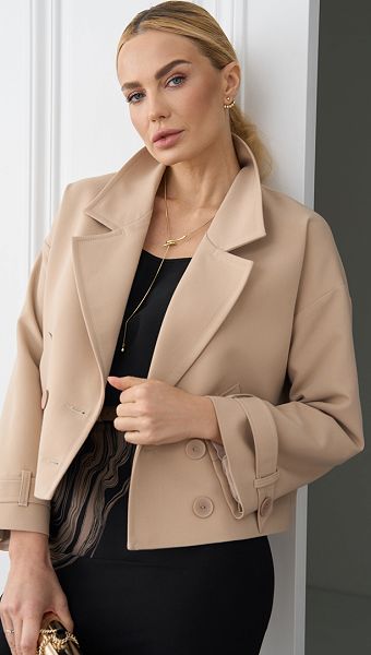 Фото zaket-zenskij-pramoj-bezevyj-03 товару Жакет жіночий прямий бежевий0