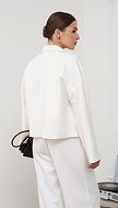 Фото zaket-zenskij-pramoj-molocnyj-06 товара Жакет женский прямой молочный0
