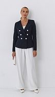 Фото zaket-zenskij-sinij-v-tocku-2 товару Жакет жіночий синій в крапку0