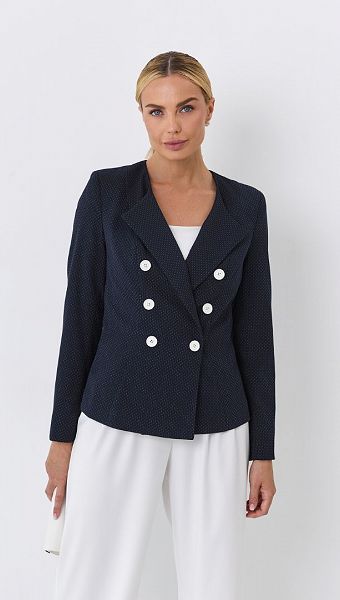 Фото zaket-zenskij-sinij-v-tocku-4 товару Жакет жіночий синій в крапку0 Фото zaket-zenskij-sinij-v-tocku-4 товару Жакет жіночий синій в крапку0