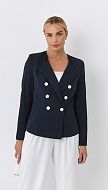 Фото zaket-zenskij-sinij-v-tocku-4 товару Жакет жіночий синій в крапку0