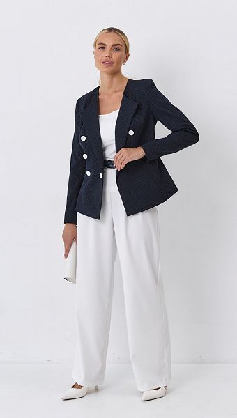 Фото zaket-zenskij-sinij-v-tocku-5 товару Жакет жіночий синій в крапку0 Фото zaket-zenskij-sinij-v-tocku-5 товару Жакет жіночий синій в крапку0