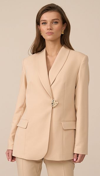 Фото zaket-zenskij-slivocnyj-01 товара Жакет женский сливочный0