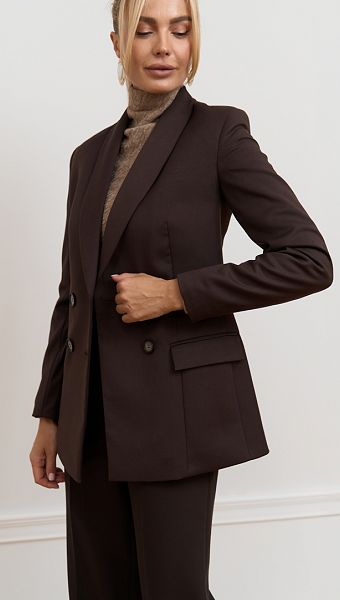 Фото zaket-zenskij-sokoladnyj-003 товара Жакет женский шоколадный0