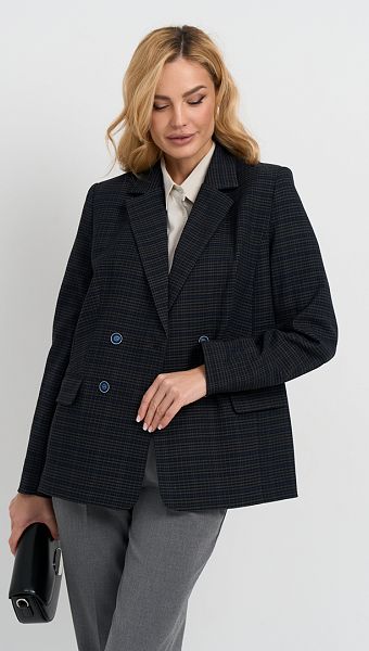 Фото zaket-zenskij-v-kletku-sine-seryj-05 товару Жакет жіночий в клітинку синьо-сірий0 Фото zaket-zenskij-v-kletku-sine-seryj-05 товару Жакет жіночий в клітинку синьо-сірий0