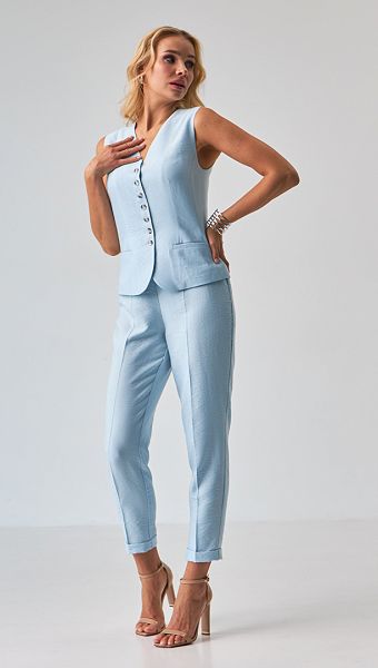 Фото zilet-klassiceskij-goluboj-02 товару Жилет класичний блакитний0