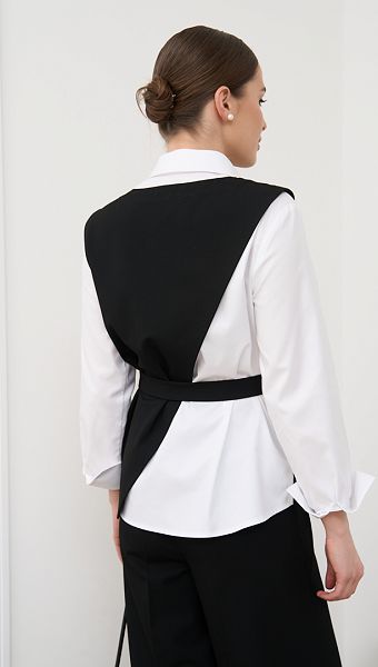 Фото zilet-zenskij-asimmetricnyj-cernyj-05 товара Жилет женский асимметричный черный0