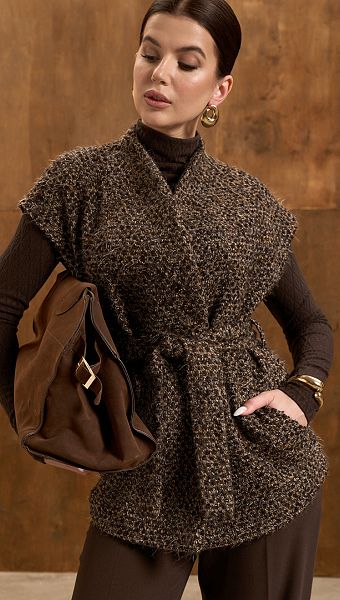 Фото zilet-zenskij-iz-sersti-koricnevyj-02 товара Жилет женский из шерсти коричневый0 Фото zilet-zenskij-iz-sersti-koricnevyj-02 товара Жилет женский из шерсти коричневый0