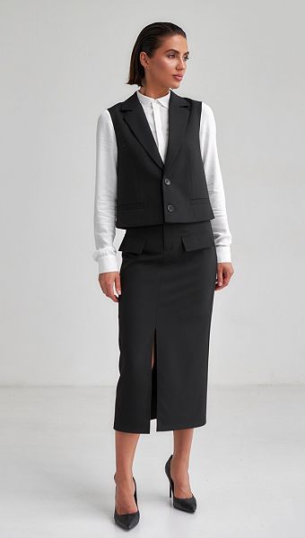 Фото zilet-zenskij-pramoj-cernyj-01 товару Жилет жіночий прямий чорний0