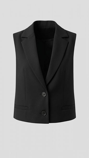 Фото zilet-zenskij-pramoj-korotkij-cernyj-01 товару Жилет жіночий прямий короткий чорний