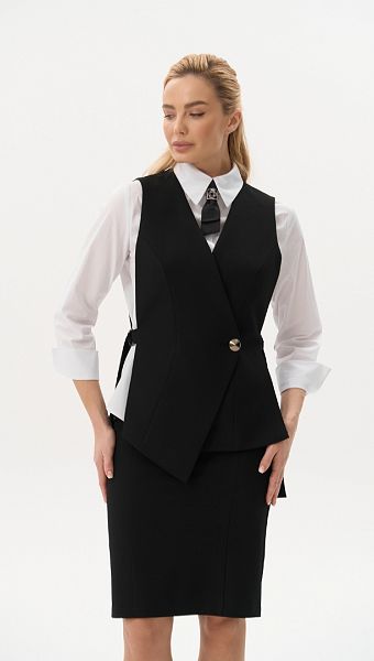 Фото zilet-zenskij-s-reguliruemymi-remnami-cernyj-03 товару Жилет жіночий із регульованими пасками чорний0