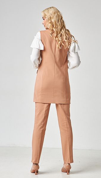 Фото zilet-zenskij-udlinennyj-karamelnyj-06 товару Жилет жіночий подовжений карамельний0